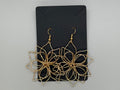 Golden Bloom Wire Earrings