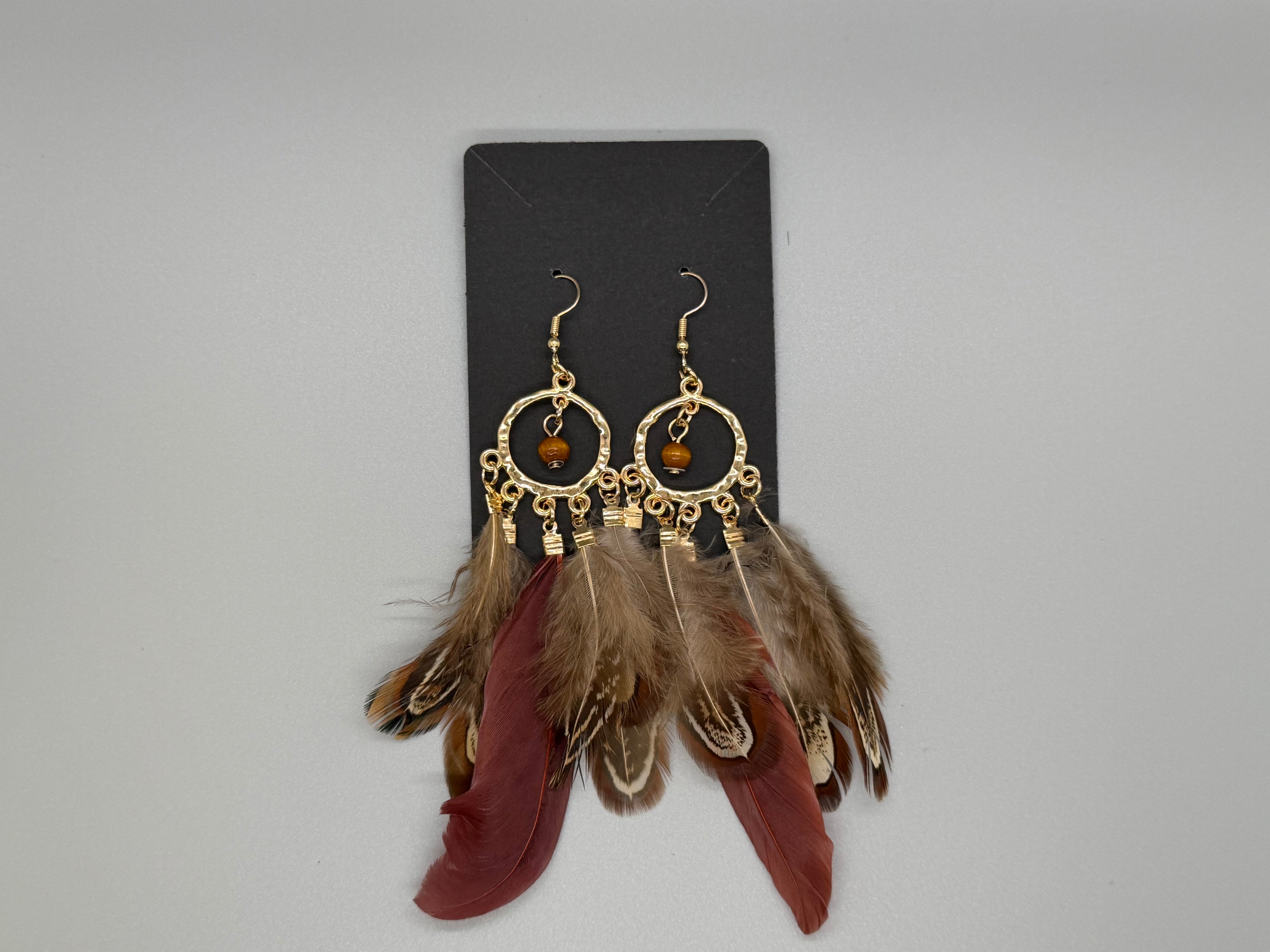 Boho Feather Earrings