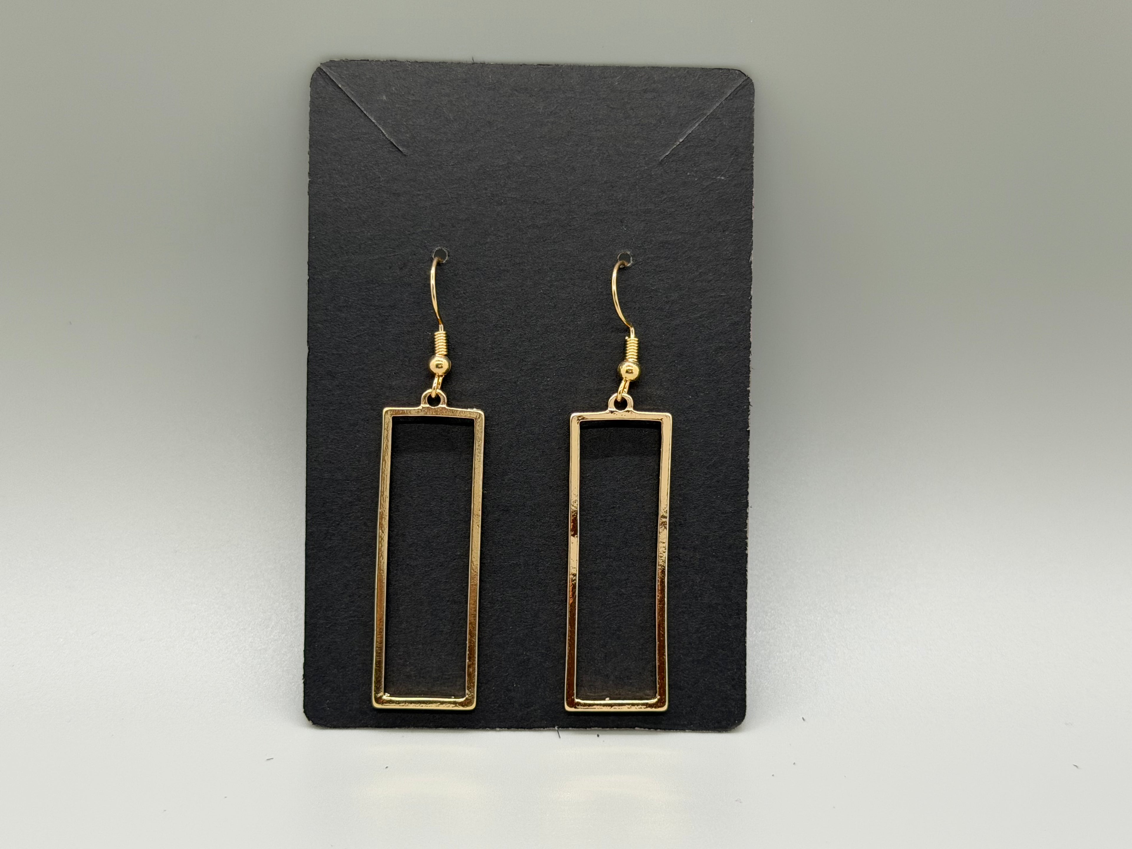 Golden Frame Earrings